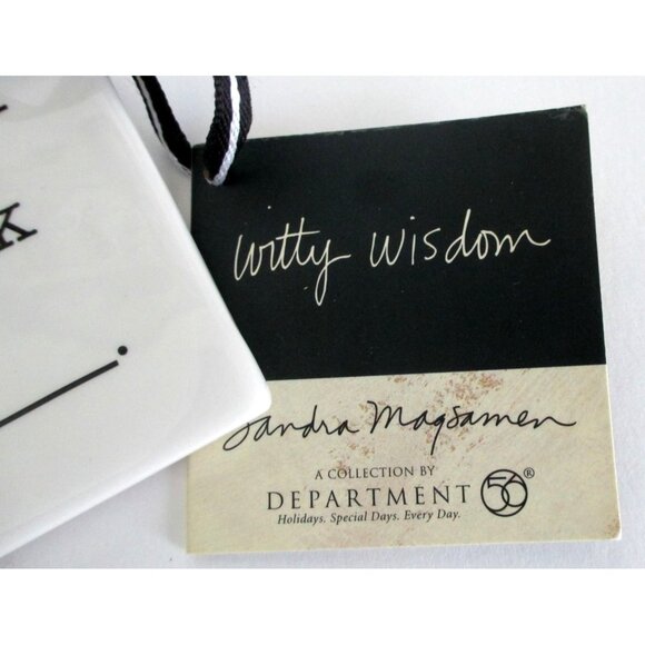 Sandra Magsamen Witty Wisdom Wall Plaque Ornament Personalize Gift - Picture 3 of 6